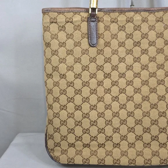 ✨️GUCCI GG Canvas Web Sherry Line Tote Bag - Picture 6 of 16